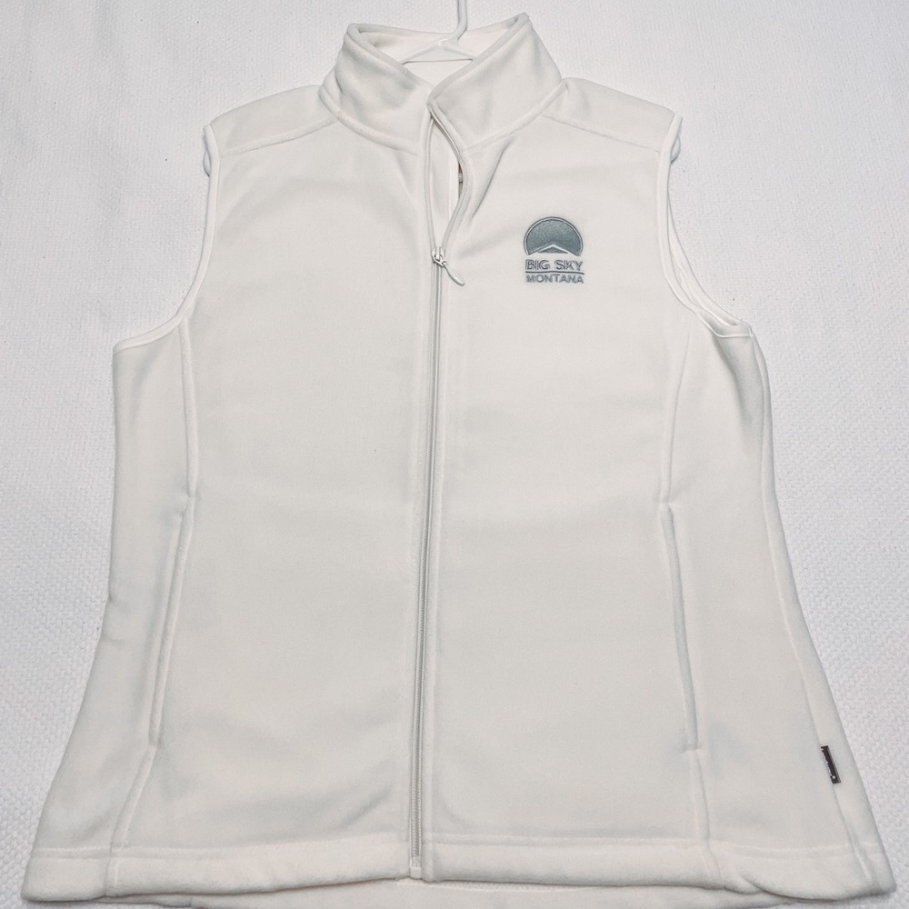 Big Sky, Montana ladies vest - cream/off white